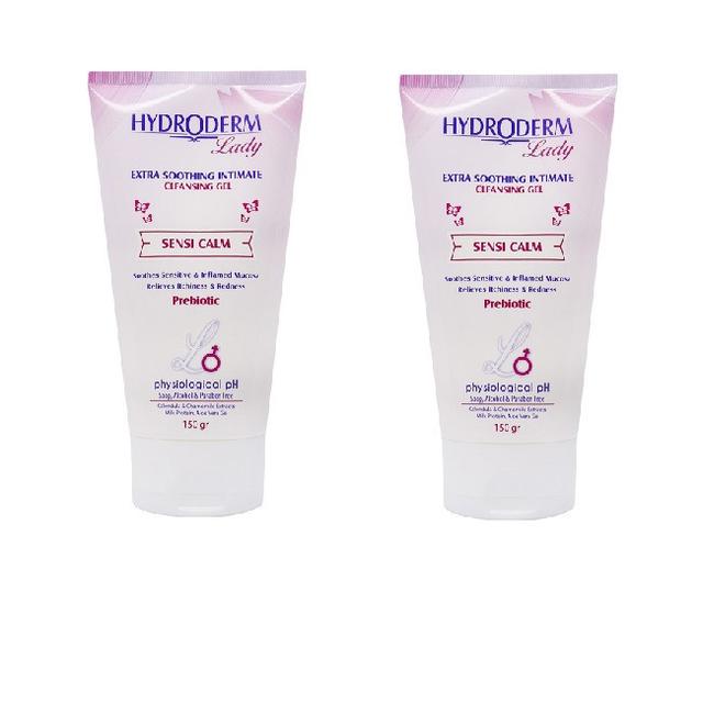 ژل بهداشتی بانوان هیدرودرم مدل Sensi calm وزن 150 گرم مجموعه دو عددی - Hydroderm Extra Soothing Intimate Sensi Calm 150 ml Two Items In Bundle