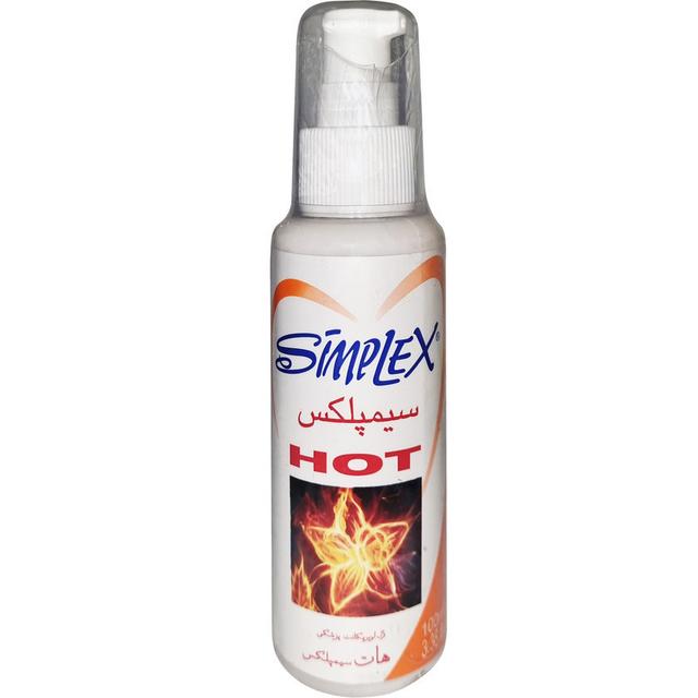 ژل گرم کننده و روان کننده سیمپلکس مدل hot حجم 100 میلی لیتر - SimpleX Hot Lubricant Gel