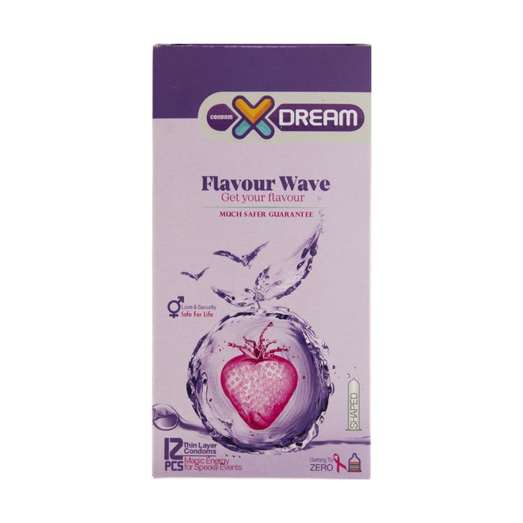 کاندوم ايکس دريم مدل Flavour Wave بسته 12 عددي_efb96_1711967602878.jpg