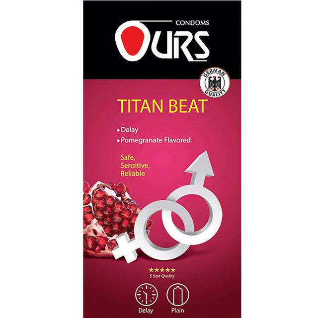 کاندوم اورز مدل Titan Beat بسته 12 عددی - Ours Titan Beat Condom 12PCS