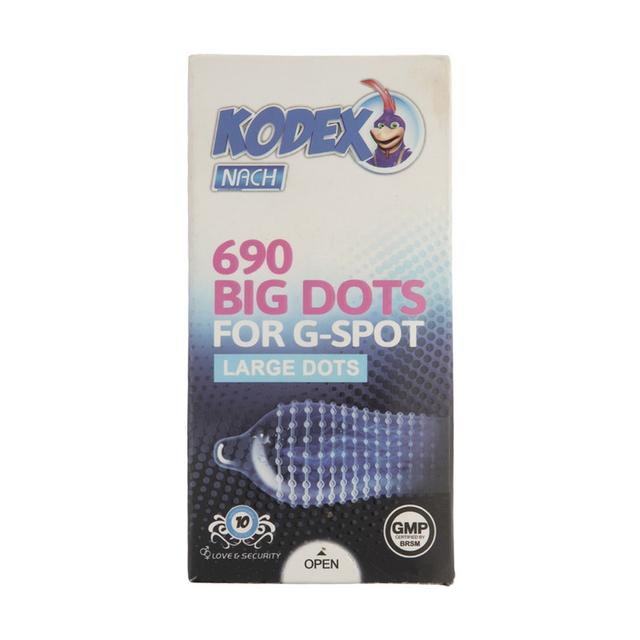 کاندوم ناچ کدکس مدل BIG DOTS بسته 10 عددی - Nach Kodex BIG DOTS Condom 10 PCS