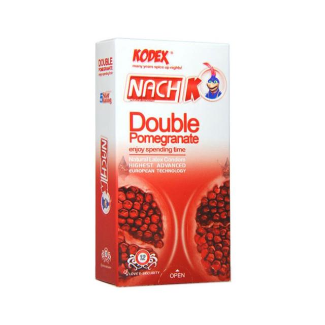 کاندوم ناچ کدکس مدل Double Pomegranate بسته 12 عددی - کاندوم ناچ کدکس مدل Double Pomegranate بسته 12 عددی