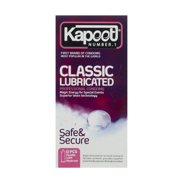 کاندوم کاپوت مدل Classic Lubricated بسته 12 عددی - Kapoot Classic Lubricated Professional Condoms 12PSC