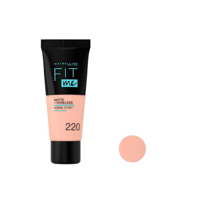 کرم پودر میبلین مدل Fit Me شماره 220 حجم 30 میلی لیتر - Maybelline Fit me Foundation N220 30ml