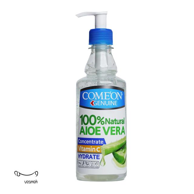 ژل آبرسان کامان حاوی عصاره آلوئه ورا و ویتامین C مناسب پوست خشک و خیلی حساس حجم 400 میل - COMEON aloe vera moisturizing gel 400ml