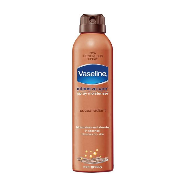 اسپری لوسیون مرطوب کننده بدن وازلین (vaseline) مدل cocoa radiant  - Vaseline Intensive Care Cocoa Radiant Lotion Spray