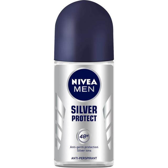 رول ضد تعریق مردانه نیوآ مدل Silver Protect حجم 50 میلی لیتر  -   Nivea Silver Protect Roll-On Deodorant