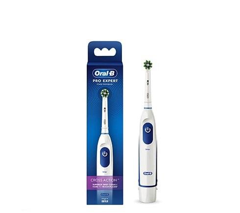 مسواک برقی اورال بی (Oral B) مدل Cross Action باتری خور - Oral B Cross Action Pro Expert Toothpaste